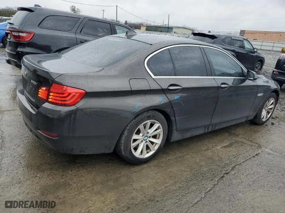 2014 BMW 5 Series 528i with VIN WBA5A5C52ED508037, listed as a Copart auction lot 48415255 with 160,357 mi miles and Salvage Title. Bid and sale history available at carsss.com. Image 3.