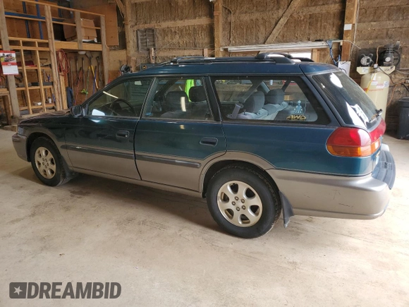 1999 Subaru Legacy Outback with VIN 4S3BG685XX7634327, listed as a Copart auction lot 57334825 with 125,342 mi miles and Clean title. Bid and sale history available at DreamBid. Image 2.