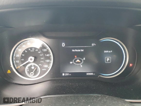 2023 Genesis G70 2.0T with VIN KMTG34TA7PU124188, listed as a Copart auction lot 48004345 with 30,599 mi miles and Salvage Title. Bid and sale history available at carsss.com. Image 9.