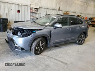 2023 Toyota Corolla Cross Hybrid S with VIN 7MUFBABGXPV008916, listed as a Copart auction lot 63401215 with 8,259 mi miles and Salvage title. Bid and sale history available at DreamBid. Image 1.