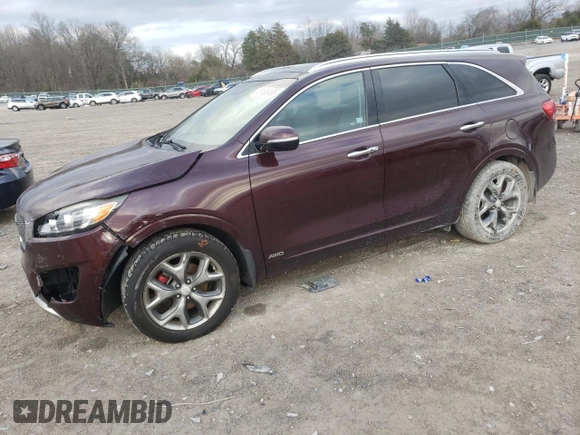 2018 Kia Sorento SX with VIN 5XYPKDA58JG367458, listed as a Copart auction lot 89168465 with 103,614 mi miles and Salvage Title. Bid and sale history available at DreamBid. Image 1.