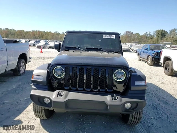 2024 Jeep Wrangler Willys with VIN 1C4PJXDN8RW159269, listed as a Copart auction lot 76944844 with 5,974 mi miles and Salvage Title. Bid and sale history available at carsss.com. Image 11.