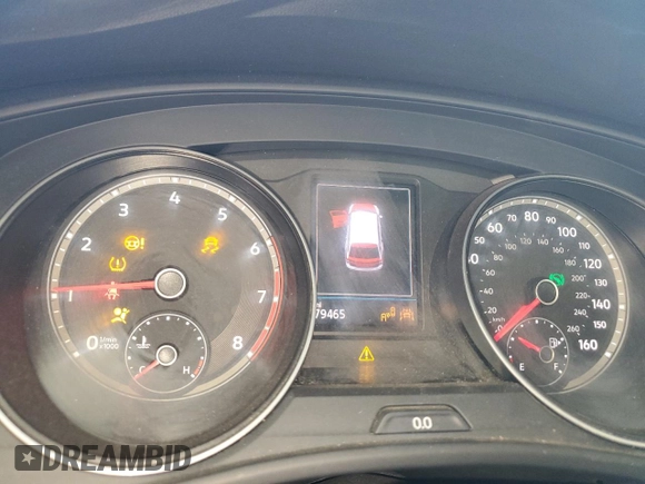 2021 Volkswagen Atlas SE with VIN 1V2DP2CA8MC501136, listed as a Copart auction lot 82998394 with 79,465 mi miles and Salvage title. Bid and sale history available at DreamBid. Image 9.