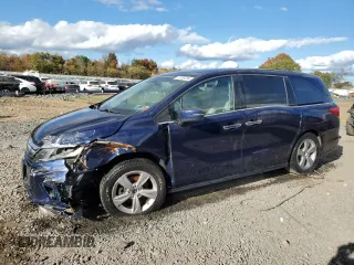 2020 Honda Odyssey EX-L z VIN 5FNRL6H73LB073906, wystawiony jako Copart lot #74199794 z przebiegiem 85 392 mil mil oraz Szkoda całkowita • Salvage title. Historia ofert i sprzedaży dostępna na DreamBid. Obrazek 1.