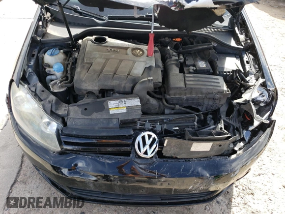 2012 Volkswagen Golf TDI with VIN WVWNM7AJ9CW148367, listed as a Copart auction lot 69002904 with 77,987 mi miles and Salvage title. Bid and sale history available at DreamBid. Image 11.