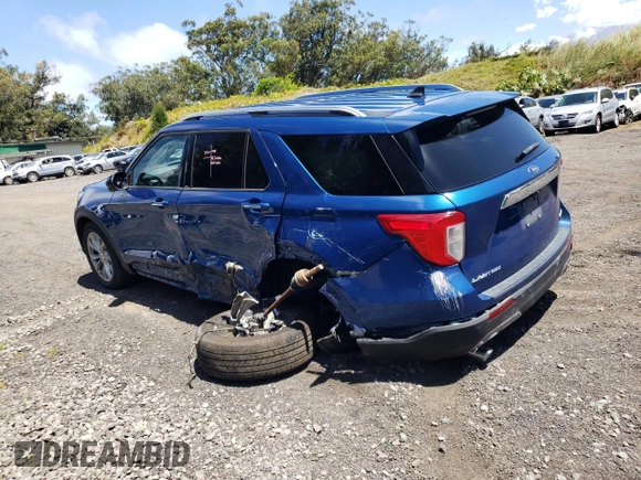 2023 Ford Explorer Limited with VIN 1FMSK8FH5PGB41352, listed as a Copart auction lot 53406155 with 25,612 mi miles and Salvage title. Bid and sale history available at DreamBid. Image 2.
