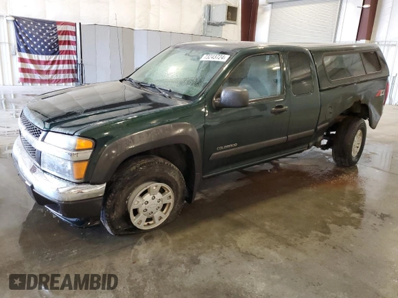 2004 Chevrolet Colorado LS Z71 with VIN 1GCDT196448179124, listed as a Copart auction lot 73243724 with 172,671 mi miles and Salvage Title. Bid and sale history available at carsss.com. Image 1.