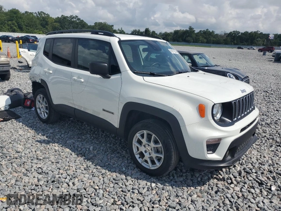 2022 Jeep Renegade Latitude with VIN ZACNJDB10NPN47851, listed as a Copart auction lot 61071255 with 74,763 mi miles and Non repairable. Bid and sale history available at DreamBid. Image 4.