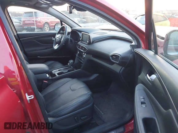 2019 Hyundai Santa Fe Ultimate with VIN 5NMS5CAA4KH105145, listed as a IAAI auction lot 41156214 with 54,796 mi miles and . Bid and sale history available at DreamBid. Image 5.