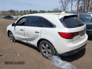 2016 Acura MDX with VIN 5FRYD4H22GB017638, listed as a IAAI auction lot 42085218 with 72,987 mi miles. Bid and sale history available at carsss.com. Image 3.