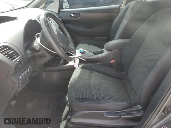 2015 Nissan LEAF S with VIN 1N4AZ0CP9FC324158, listed as a Copart auction lot 54945665 with 79,452 mi miles and Salvage Title. Bid and sale history available at DreamBid. Image 7.
