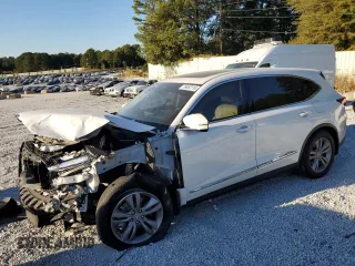2022 Acura MDX with VIN 5J8YE1H35NL003508, listed as a Copart auction lot 76452114 with 0 mi miles and Salvage Title. Bid and sale history available at carsss.com. Image 1.
