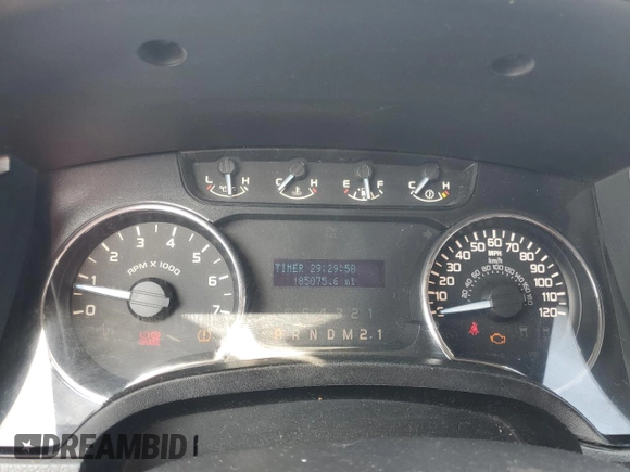 2011 Ford F-150 XL with VIN 1FTFX1EF4BFA67287, listed as a Copart auction lot 64057305 with 185,075 mi miles and Salvage title. Bid and sale history available at DreamBid. Image 9.