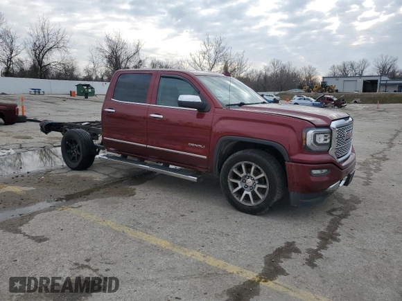 2017 GMC Sierra 1500 Denali with VIN 3GTU2PEC4HG257435, listed as a Copart auction lot 85442834 with 84,910 mi miles and Salvage Title. Bid and sale history available at DreamBid. Image 4.
