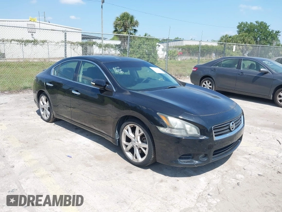 2012 Nissan Maxima 3.5 SV with VIN 1N4AA5AP5CC847891, listed as a IAAI auction lot 42144620 with 152,280 mi miles. Bid and sale history available at carsss.com. Image 1.