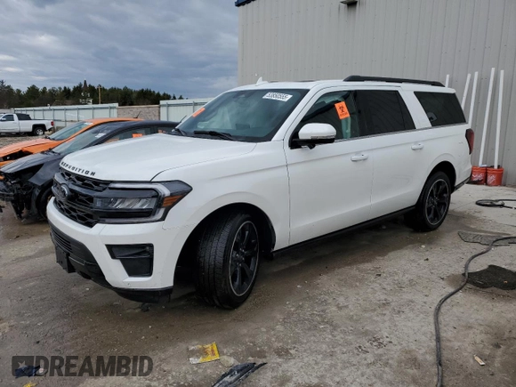 2024 Ford Expedition Max Limited с VIN 1FMJK2A80REA58913, выставлен на аукционе Copart как лот 53850555 с пробегом 8 480 миль миль и Списание • Salvage title. История ставок и продаж доступна на DreamBid. Изображение 1.