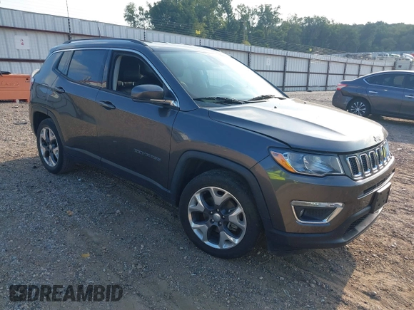 2020 Jeep Compass Limited z VIN 3C4NJCCB7LT170817, wystawiony jako IAAI lot #40180517 z przebiegiem 91 371 mil mil oraz . Historia ofert i sprzedaży dostępna na DreamBid. Obrazek 1.