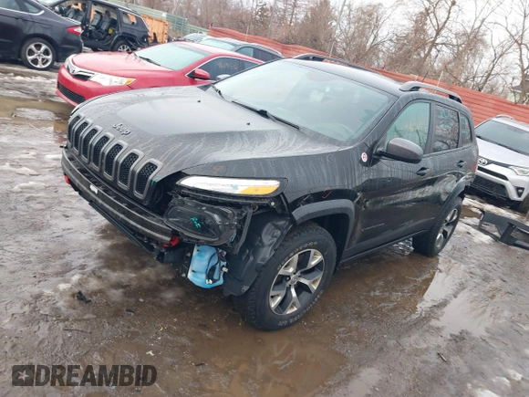 2017 Jeep Cherokee Trailhawk L Plus with VIN 1C4PJMBB9HW551506, listed as a IAAI auction lot 41650841 with 51,273 mi miles. Bid and sale history available at carsss.com. Image 18.