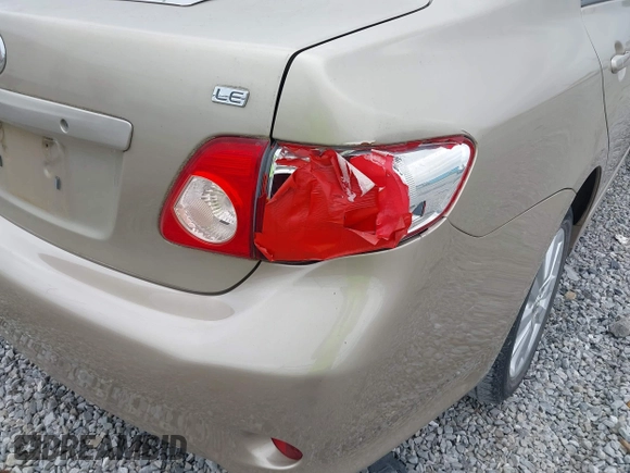 2009 Toyota Corolla with VIN 2T1BU40EX9C041643, listed as a IAAI auction lot 42158455 with 194,336 mi miles. Bid and sale history available at carsss.com. Image 6.