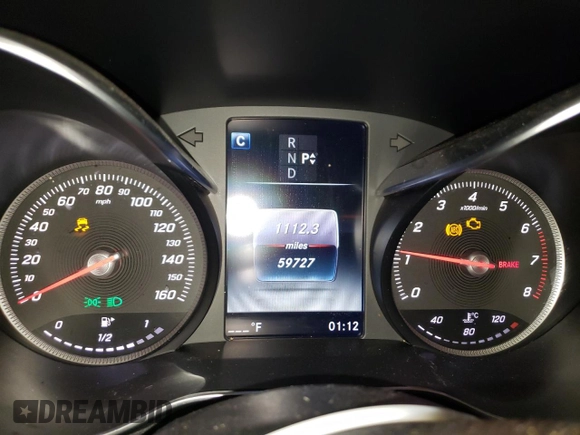 2017 Mercedes-Benz C 300 with VIN 55SWF4KB7HU198053, listed as a Copart auction lot 50348075 with 59,727 mi miles and Salvage Title. Bid and sale history available at carsss.com. Image 9.