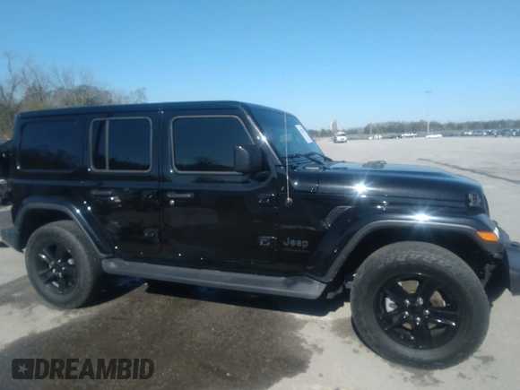 2023 Jeep Wrangler Sahara with VIN 1C4HJXEN9PW624996, listed as a IAAI auction lot 41132256 with 20,980 mi miles. Bid and sale history available at carsss.com. Image 14.