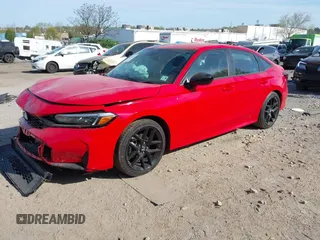 2025 Honda Civic Sport with VIN 2HGFE2F51SH528155, listed as a IAAI auction lot 42094578 with 6,403 mi miles and . Bid and sale history available at DreamBid. Image 2.