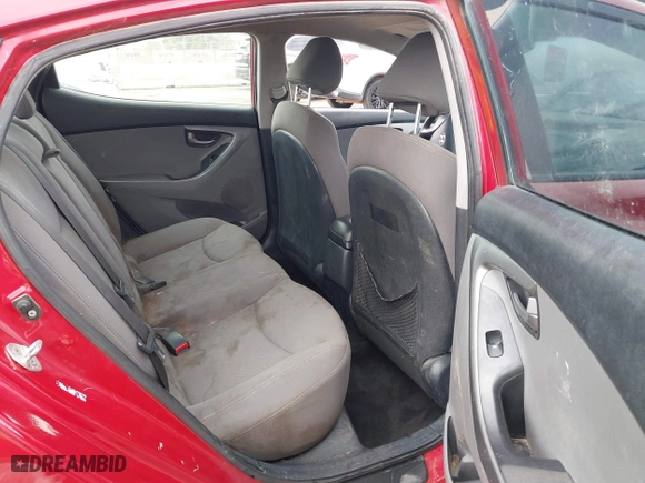 2016 Hyundai Elantra SE with VIN KMHDH4AE1GU523473, listed as a IAAI auction lot 41763590 with 195,597 mi miles. Bid and sale history available at carsss.com. Image 8.