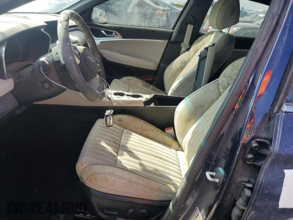 2023 Genesis G70 2.0T with VIN KMTG34TA9PU120546, listed as a Copart auction lot 75130334 with Not Provided miles and Salvage Title. Bid and sale history available at DreamBid. Image 7.