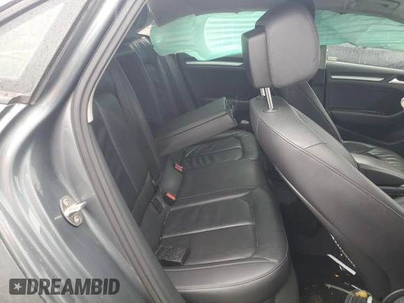2015 Audi A3 1.8T Premium with VIN WAUACGFFXF1001933, listed as a Copart auction lot 42617005 with 0 mi miles and Salvage Title. Bid and sale history available at carsss.com. Image 10.