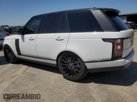 2016 Land Rover Range Rover with VIN SALGR2VFXGA265857, listed as a Copart auction lot 61503835 with 80,488 mi miles and Clean title. Bid and sale history available at DreamBid. Image 2.