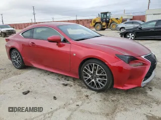 2017 Lexus RC 350 with VIN JTHHE5BCXH5017331, listed as a Copart auction lot 45052195 with 112,648 mi miles and Salvage title. Bid and sale history available at DreamBid. Image 4.