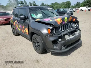2020 Jeep Renegade Latitude with VIN ZACNJABBXLPM04037, listed as a Copart auction lot 56849225 with 30,738 mi miles and Salvage title. Bid and sale history available at DreamBid. Image 14.