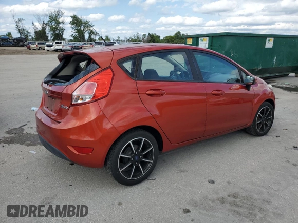 2018 Ford Fiesta SE with VIN 3FADP4EJ5JM108625, listed as a Copart auction lot 52376985 with 35,273 mi miles and Salvage Title. Bid and sale history available at DreamBid. Image 3.