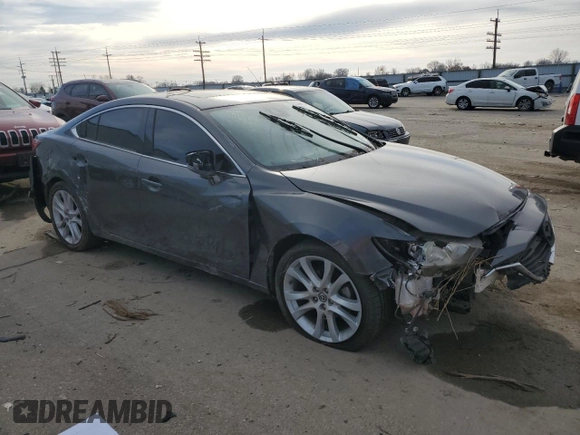 2017 Mazda 6 Touring with VIN JM1GL1V56H1139359, listed as a Copart auction lot 85530404 with 154,029 mi miles and Salvage Title. Bid and sale history available at DreamBid. Image 4.