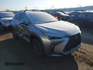 2024 Lexus NX with VIN 2T2AGCEZ7RC039708, listed as a IAAI auction lot 41343689 with 5,314 mi miles. Bid and sale history available at carsss.com. Image 1.