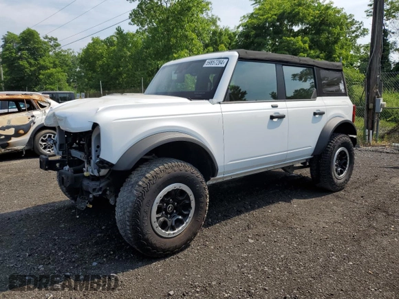 2021 Ford Bronco с VIN 1FMDE5DH7MLA97679, выставлен на аукционе Copart как лот 59857284 с пробегом 33 155 миль миль и Списание • Salvage title. История ставок и продаж доступна на DreamBid. Изображение 1.