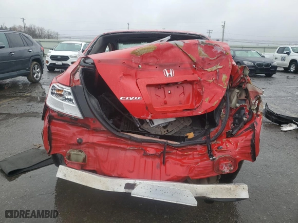 2010 Honda Civic Cpe EX with VIN 2HGFG1B89AH505788, listed as a Copart auction lot 51947255 with 116,000 mi miles and Salvage Title. Bid and sale history available at carsss.com. Image 6.