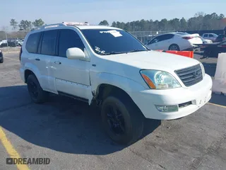 2004 Lexus GX 470 with VIN JTJBT20XX40063036, listed as a IAAI auction lot 41780865 with 222,285 mi miles. Bid and sale history available at carsss.com. Image 1.