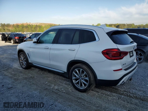2018 BMW X3 xDrive30i with VIN 5UXTR9C5XJLD70677, listed as a Copart auction lot 52569255 with 100,096 mi miles and Clean Title. Bid and sale history available at carsss.com. Image 2.