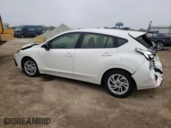 2024 Subaru Impreza with VIN JF1GUABC7R8265437, listed as a Copart auction lot 72610394 with 9,786 mi miles and Salvage Title. Bid and sale history available at carsss.com. Image 2.