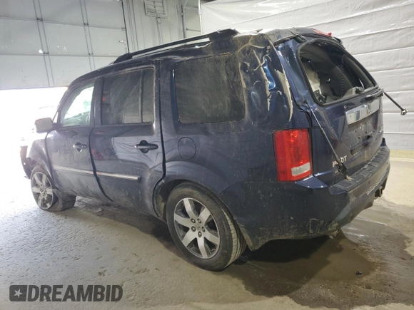 2013 Honda Pilot Touring with VIN 5FNYF4H93DB039720, listed as a Copart auction lot 50798675 with Not Provided miles and Salvage Title. Bid and sale history available at DreamBid. Image 2.