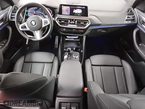 2024 BMW X3 sDrive30i with VIN 5UX43DP08R9W57559, listed as a Copart auction lot 52648995 with 23,026 mi miles and Clean Title. Bid and sale history available at DreamBid. Image 8.
