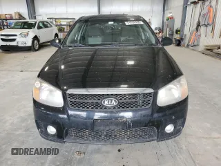 2007 Kia Spectra with VIN KNAFE161375009514, listed as a Copart auction lot 51656405 with 137,418 mi miles and Salvage Title. Bid and sale history available at carsss.com. Image 5.