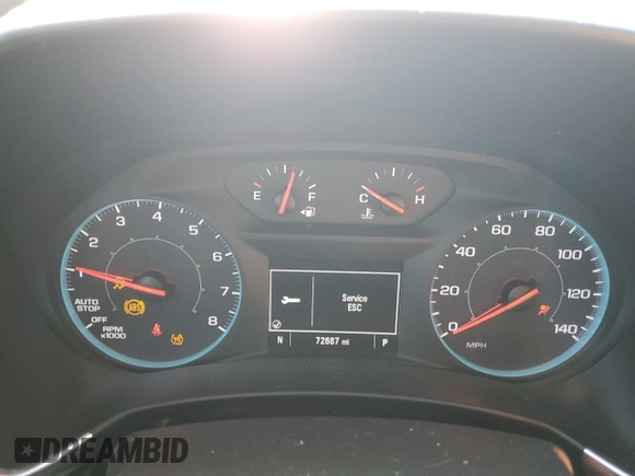 2019 Chevrolet Equinox LS with VIN 3GNAXSEV9KS677115, listed as a Copart auction lot 45584845 with 72,667 mi miles and Salvage Title. Bid and sale history available at DreamBid. Image 9.
