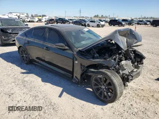 2025 Cadillac CT5 Sport with VIN 1G6DP5RK9S0112073, listed as a Copart auction lot 49506065 with 7,277 mi miles and Salvage title. Bid and sale history available at DreamBid. Image 4.