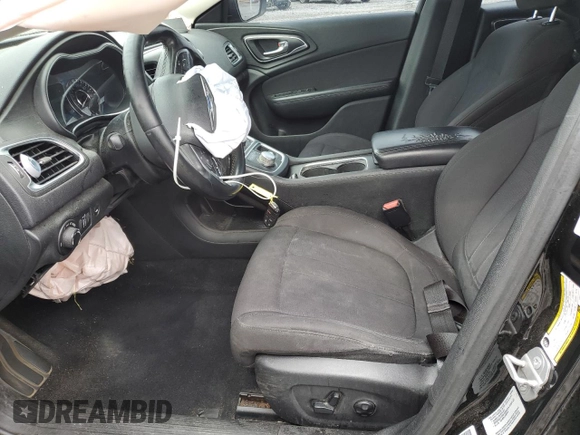 2015 Chrysler 200 Limited with VIN 1C3CCCAB3FN649281, listed as a Copart auction lot 50343895 with Not Provided miles and Salvage Title. Bid and sale history available at carsss.com. Image 7.