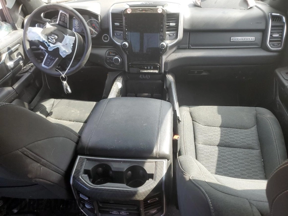 2025 Ram 1500 Big Horn with VIN 1C6SRFFP3SN584185, listed as a Copart auction lot 53614315 with 19,498 mi miles and Clean Title. Bid and sale history available at carsss.com. Image 8.