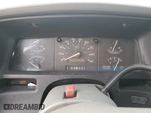 1993 Ford Aerostar z VIN 1FMDA31X9PZA67712, wystawiony jako Copart lot #80171704 z przebiegiem 229 582 mil mil oraz Szkoda całkowita • Salvage title. Historia ofert i sprzedaży dostępna na DreamBid. Obrazek 9.