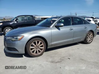 2013 Audi A6 2.0T Premium Plus with VIN WAUDFAFC6DN096374, listed as a Copart auction lot 50033385 with 136,160 mi miles and Clean Title. Bid and sale history available at carsss.com. Image 1.