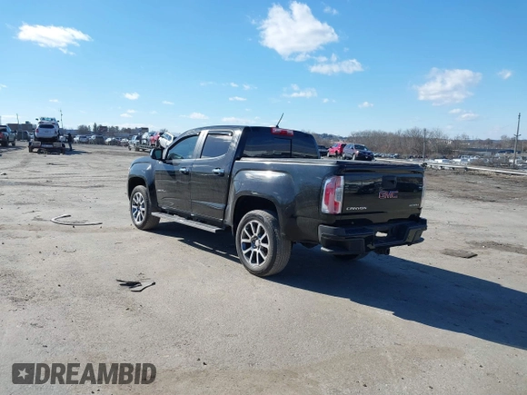2019 GMC Canyon 4WD Denali with VIN 1GTG6EEN5K1135003, listed as a IAAI auction lot 41599314 with 108,087 mi miles. Bid and sale history available at carsss.com. Image 3.